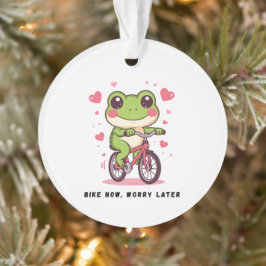 Cute Frog Riding Bicycle | Funny Frog Lover Gift