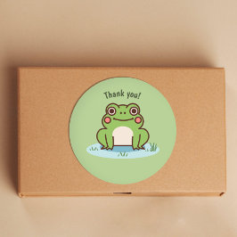 Cute Frog Runt Klistermärke
