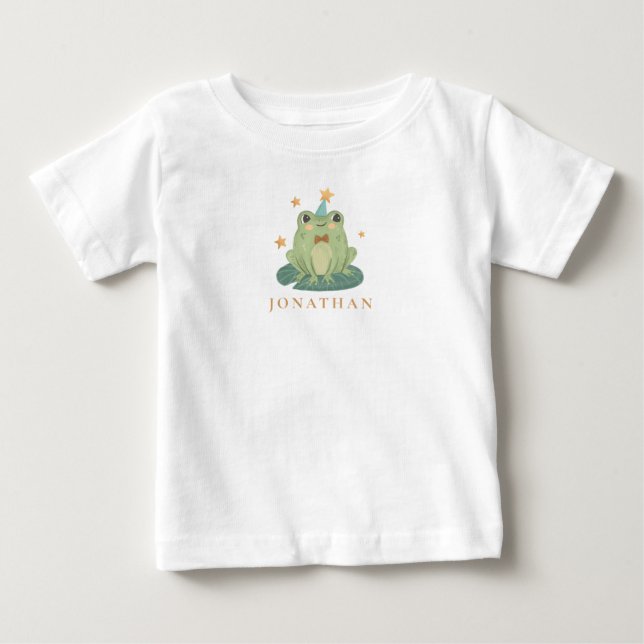 Cute Frog-svamp namn Baby Bodykosten T Shirt (Framsida)