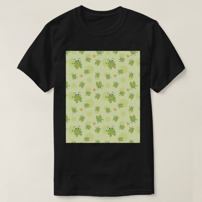 Cute Frog Tapet Graphic     T Shirt (Design framsida)