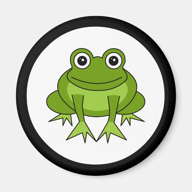 Cute Frog Tecknad Magnet (Framsidan)