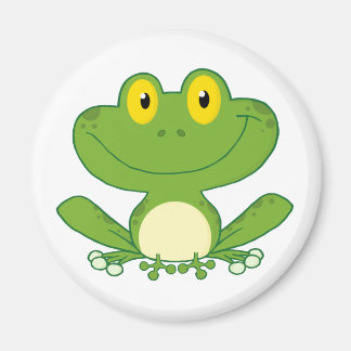 Cute Frog Tecknade figurer Magnet