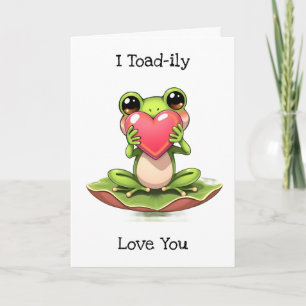 Cute Frog Themann-årsdag Kort