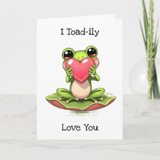 Cute Frog Themann-årsdag Kort