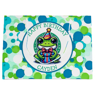 Cute Frog Themys Birthday Boy