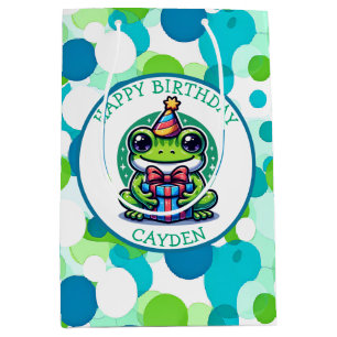 Cute Frog Themys Birthday Boy