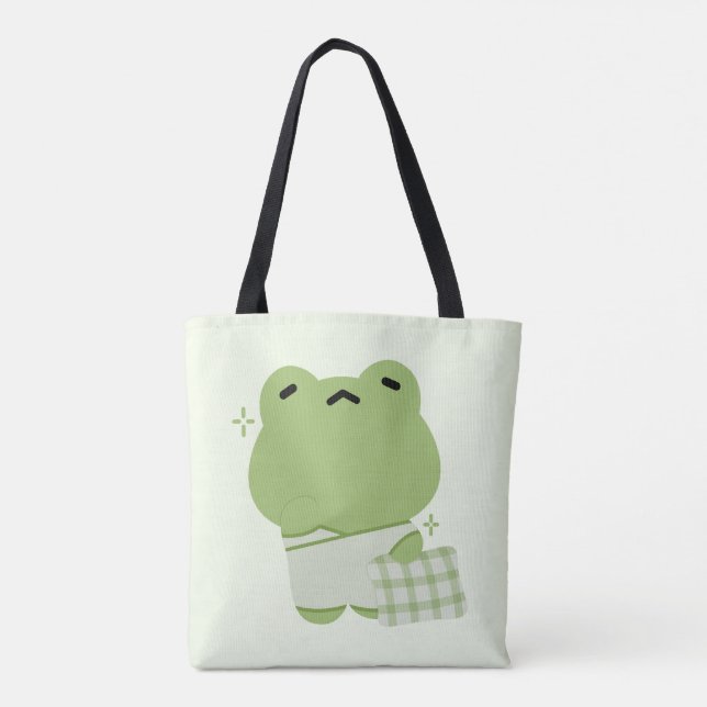 Cute Frog Tygkasse (Baksida)