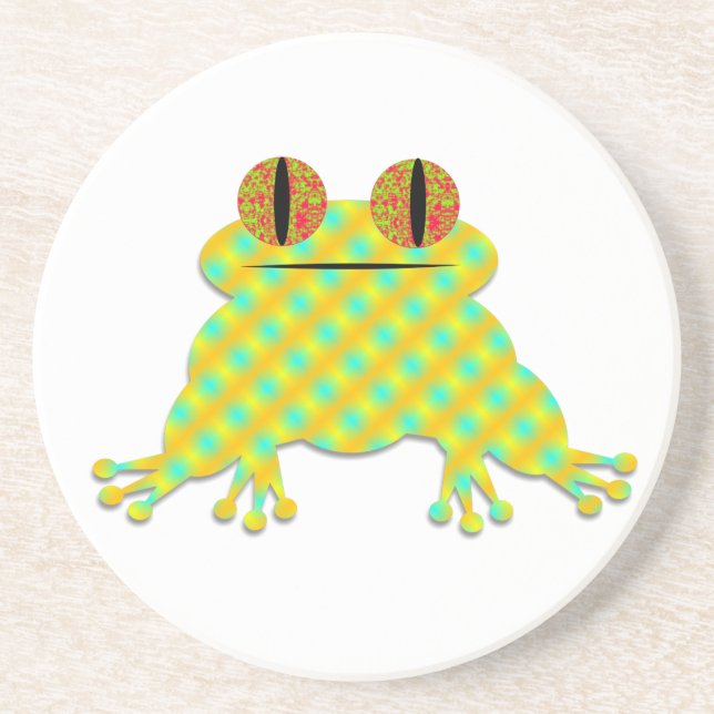 Cute Frog Underlägg Sandsten (Framsidan)