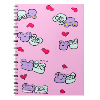 Cute frog valentine date anteckningsbok