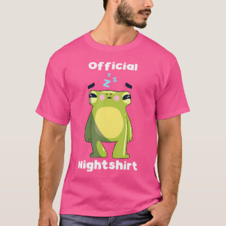 Cute Frog Vilo Nattkläder Nattvilo Nattvilo T Shirt