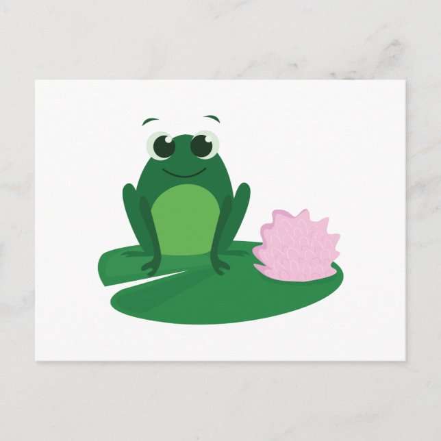 Cute Frog Vykort (Framsida)
