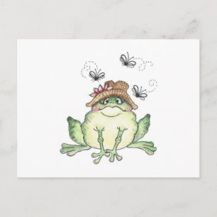 Cute Frog Vykort
