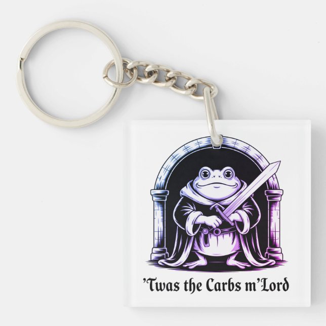  Cute Frog with Sword Carbs Joke Design (Framsidan)