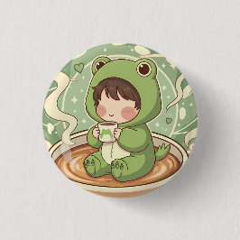 Cute Froggy Coffee Tale Design Knapp