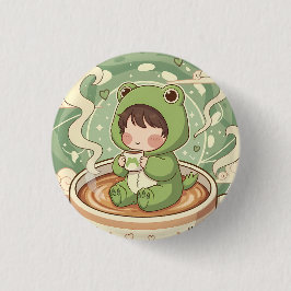 Cute Froggy Coffee Tale Design Knapp