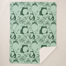 Cute Frogs Blanket - Ledsen Frogs - Vintage Japans