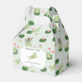 Cute Frogs in Lily Pond Kids Birthday Party Presentaskar