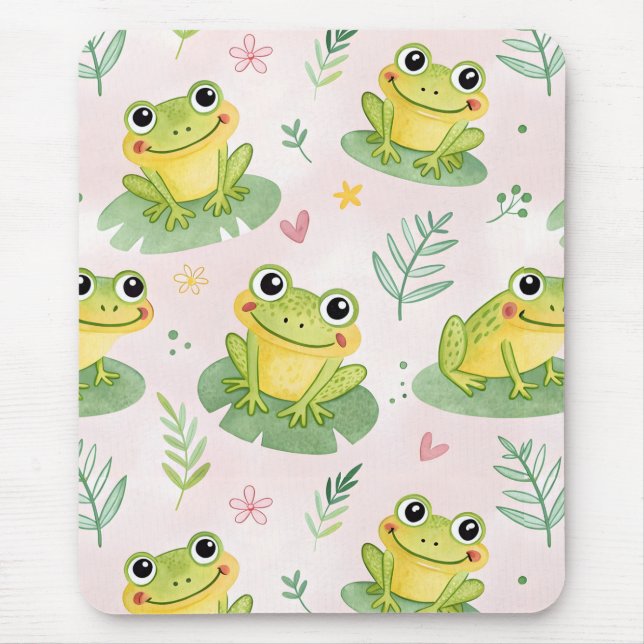 Cute frogs Pattern Musmatta (Framsidan)