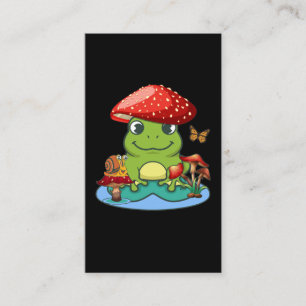 Cute Froshroom Hat Snigel Butterfly Visitkort