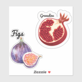 Cute Fruit Large 8 tum x 8 tum Anpassningsbar-klip Klistermärken