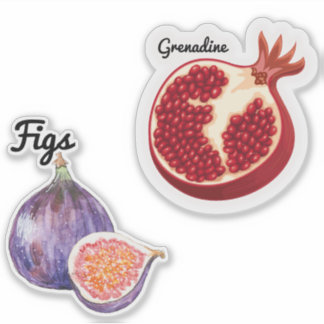 Cute Fruit Large 8 tum x 8 tum Anpassningsbar-klip Klistermärken