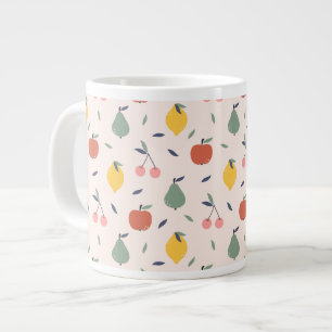 Cute Fruit Mönster Jumbo Mugg