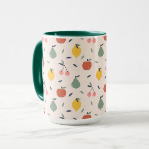 Cute Fruit Mönster Mugg