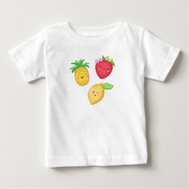 Cute Fruits Strawberry Lemon Pineapple, sommar T Shirt