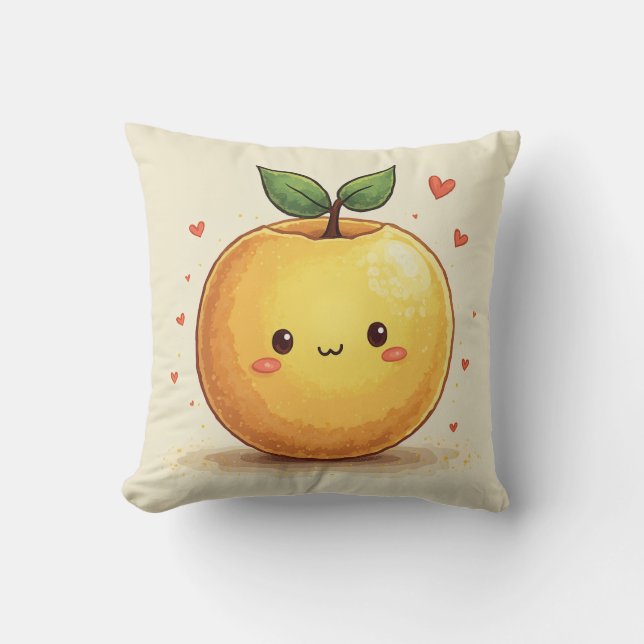 Cute frukt, mönster cushion kudde (Framsida)