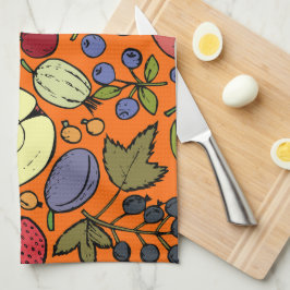 Cute Frukt mönster l-Orange Kökshandduk