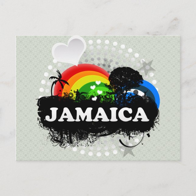 Cute Fruktig Jamaica Vykort (Framsida)
