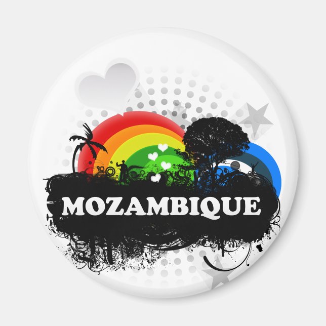 Cute Fruktig Moçambique Magnet (Framsidan)