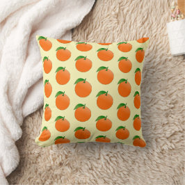 Cute Fruktig Orange Mönster Kudde