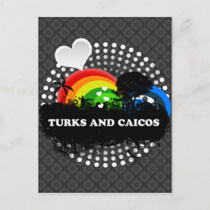 Cute Fruktig Turks och Caicos Vykort