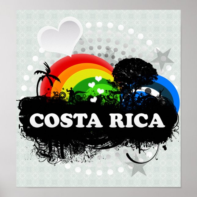 Cute Fruktiga Costa Rica Poster (Framsidan)