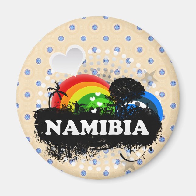 Cute Fruktiga Namibia Magnet (Framsidan)