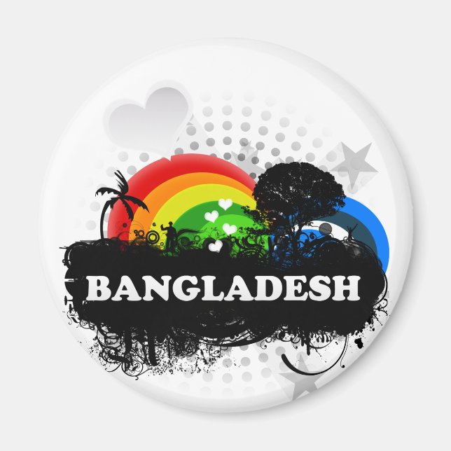Cute Fruktigare Bangladesh Magnet (Framsidan)