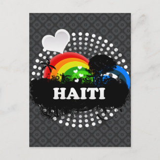 Cute Fruktigare Haiti Vykort