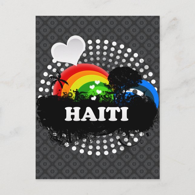 Cute Fruktigare Haiti Vykort (Framsida)