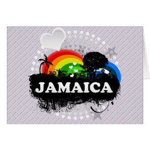 Cute Fruktigare Jamaica Hälsningskort