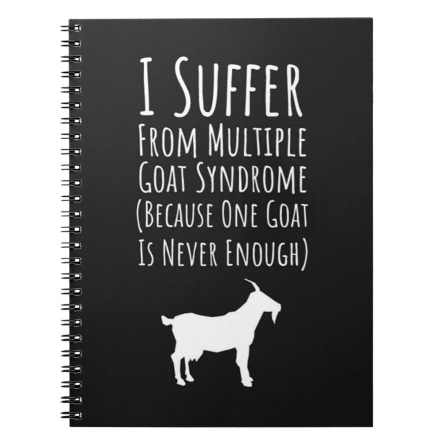 Cute Fun Gifts For Goat Owners Farmer Pet Lady Anteckningsbok (Framsidan)