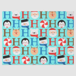 Cute Fun "Ho-Ho-Ho" Christmas Script Decoupage