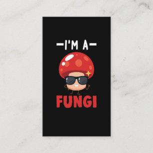 Cute Fungi Boys Girls Mushroom Visitkort