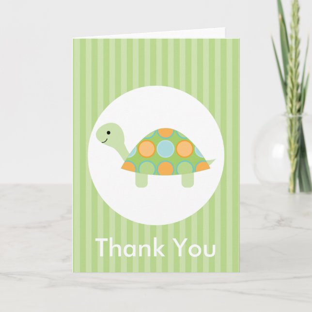 Cute Funle Turtle Barns födelsedag Kort (Framsida)