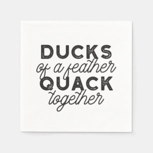 Cute Funny Anka Puns Quote II Pappersservett