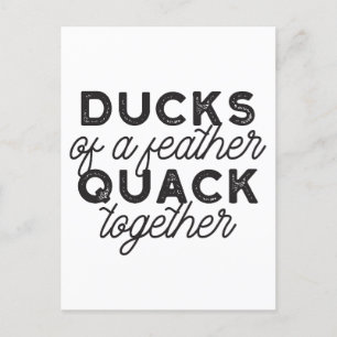 Cute Funny Anka Puns Quote II Vykort