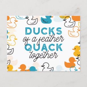 Cute Funny Anka Puns Quote II Vykort