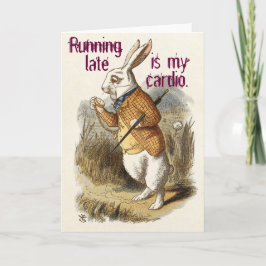 Cute Funny ANPASSADE Blank White Rabbit Kort