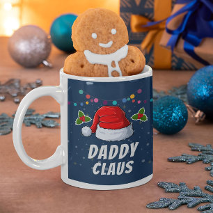 Cute Funny Anpassningsbar Family Santa Hat-julen Kaffemugg