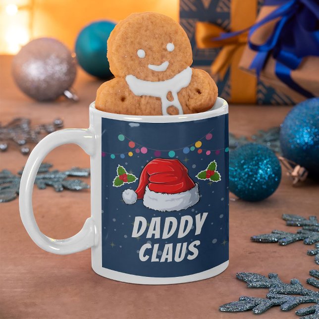 Cute Funny Anpassningsbar Family Santa Hat-julen Kaffemugg (Skapare uppladdad)